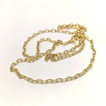 80cm 4.3mm Kalın Forse Zincir 14 Ayar Altın HD VİDEOLU