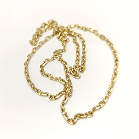 80cm 4.3mm Kalın Forse Zincir 14 Ayar Altın HD VİDEOLU