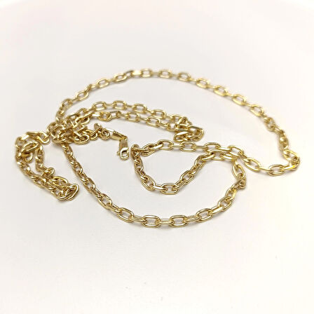 80cm 4.3mm Kalın Forse Zincir 14 Ayar Altın HD VİDEOLU