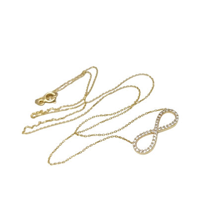 Sonsuzluk Kolye 14 Ayar Altın HD VİDEOLU