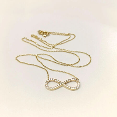 Sonsuzluk Kolye 14 Ayar Altın HD VİDEOLU