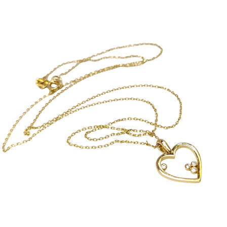 Kalpli Kolye 14 Ayar Altın HD VİDEOLU