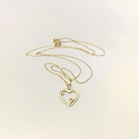 Kalpli Kolye 14 Ayar Altın HD VİDEOLU