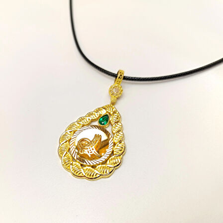 Tuğralı Kolye 14 Ayar Altın HD VİDEOLU