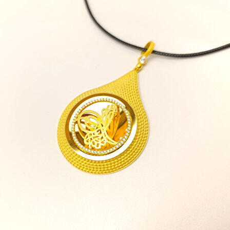 Tuğralı Kolye 14 Ayar Altın HD VİDEOLU