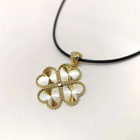 Yonca Kolye 14 Ayar Altın HD VİDEOLU