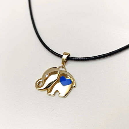 Mineli Fil Kolye 14 Ayar Altın HD VİDEOLU