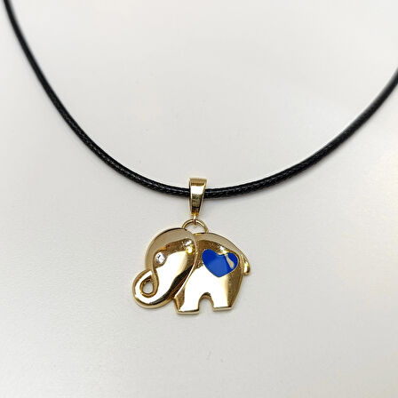 Mineli Fil Kolye 14 Ayar Altın HD VİDEOLU