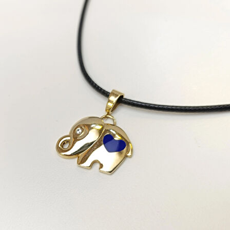 Mineli Fil Kolye 14 Ayar Altın HD VİDEOLU