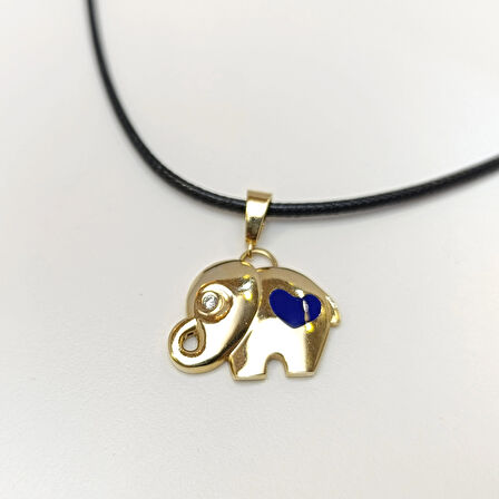 Mineli Fil Kolye 14 Ayar Altın HD VİDEOLU