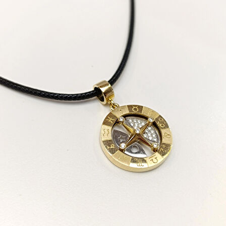 Pusula Kolye 14 Ayar Altın HD VİDEOLU