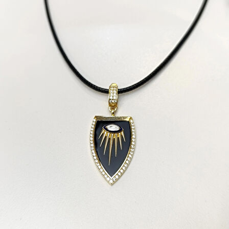 Charm Madalyon Göz Kolye 14 Ayar Altın HD VİDEOLU