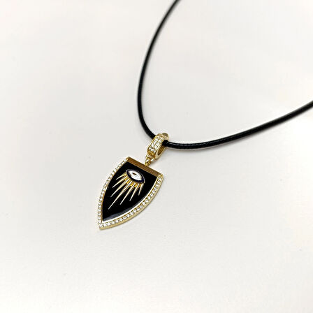 Charm Madalyon Göz Kolye 14 Ayar Altın HD VİDEOLU