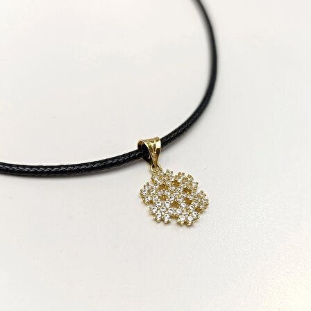 Kar Tanesi Kolye 14 Ayar Altın HD VİDEOLU