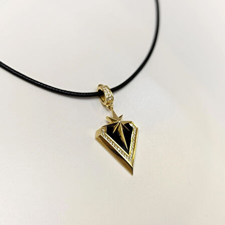 Madalyon Kuzey Yıldızı Kolye 14 Ayar Altın HD VİDEOLU