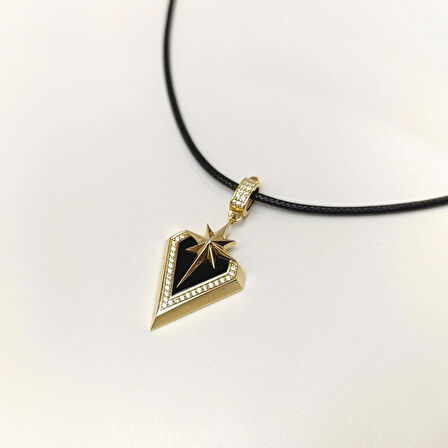 Madalyon Kuzey Yıldızı Kolye 14 Ayar Altın HD VİDEOLU