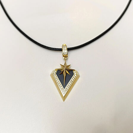 Madalyon Kuzey Yıldızı Kolye 14 Ayar Altın HD VİDEOLU