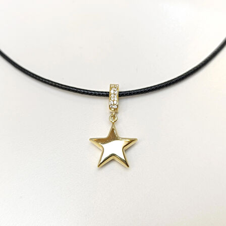 Charm Tombiş Yıldız Kolye 14 Ayar Altın HD VİDEOLU