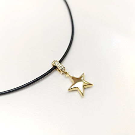 Charm Tombiş Yıldız Kolye 14 Ayar Altın HD VİDEOLU