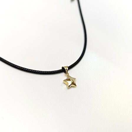 9mm Tombiş Yıldız Kolye 14 Ayar Altın HD VİDEOLU