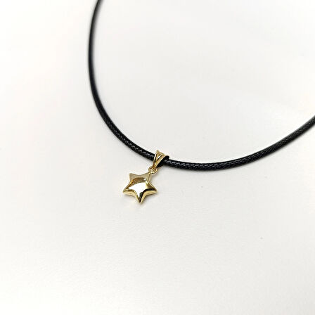 9mm Tombiş Yıldız Kolye 14 Ayar Altın HD VİDEOLU