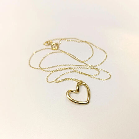 Kalpli Kolye 14 Ayar Altın  HD VİDEOLU