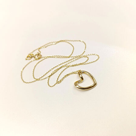 Kalpli Kolye 14 Ayar Altın  HD VİDEOLU