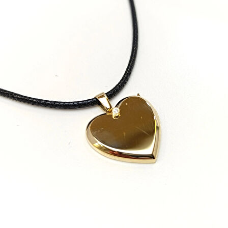 23mm Açılır Kalpli Resim Kutusu Kolye 14 Ayar Altın  HD VİDEOLU