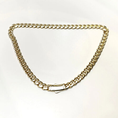 46cm 9mm Gurmet Zincir Kolye 14 Ayar Altın HD VİDEOLU