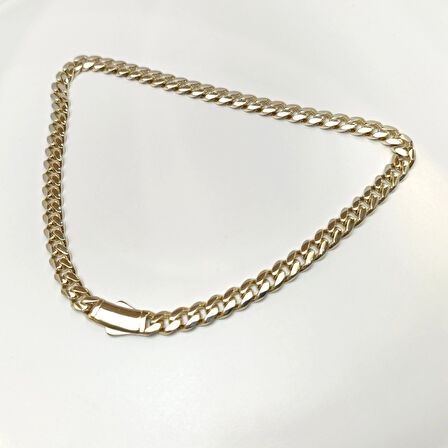 46cm 9mm Gurmet Zincir Kolye 14 Ayar Altın HD VİDEOLU