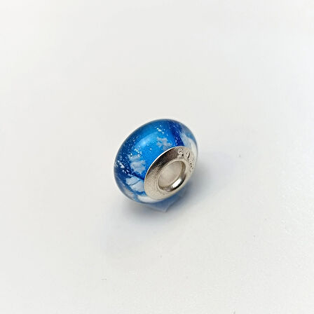 Okyanus Mavisi Charm 925 Ayar Gümüş HD VİDEOLU