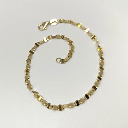 Pullu Bileklik Künye 14 Ayar Altın HD VİDEOLU