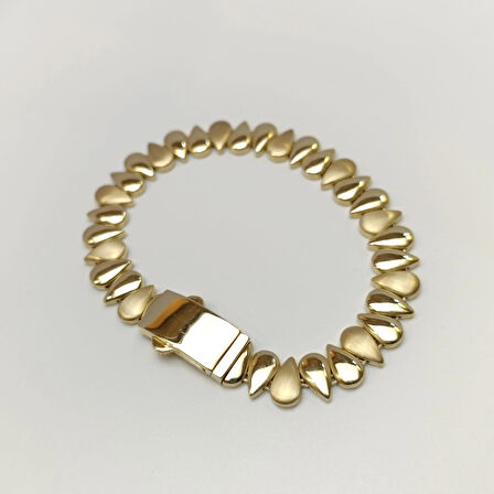 Damla Bileklik Künye 14 Ayar Altın HD VİDEOLU