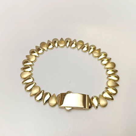 Damla Bileklik Künye 14 Ayar Altın HD VİDEOLU