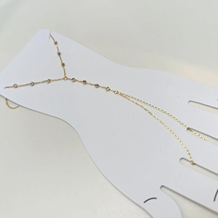 Şahmeran Dorika Toplu Bileklik Künye 14 Ayar Altın HD VİDEOLU