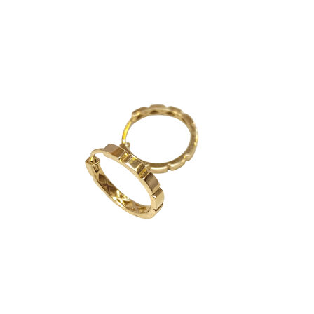 20,5mm Baget Dişli Ray Halka Küpe 14 Ayar Altın HD VİDEOLU