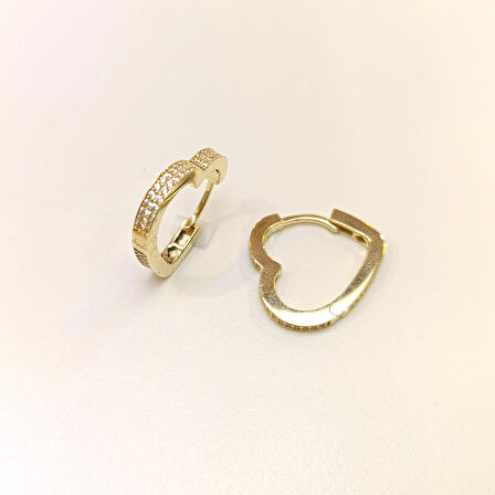 22mm Kalpli Su Yolu Halka Küpe 14 Ayar Altın HD VİDEOLU