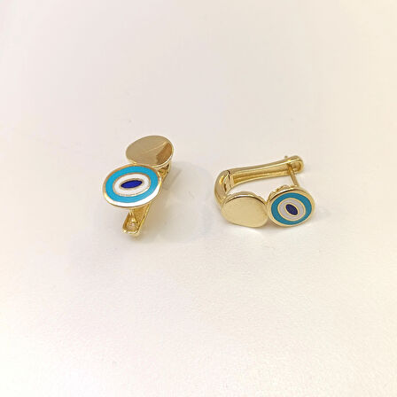 Mineli Göz Küpe 14 Ayar Altın HD VİDEOLU