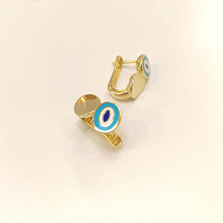 Mineli Göz Küpe 14 Ayar Altın HD VİDEOLU