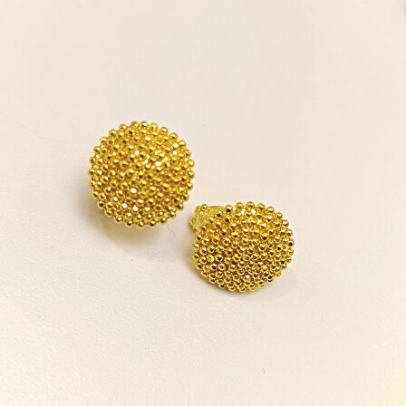 Taşsız Küpe 14 Ayar Altın HD VİDEOLU