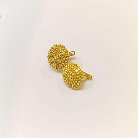 Taşsız Küpe 14 Ayar Altın HD VİDEOLU