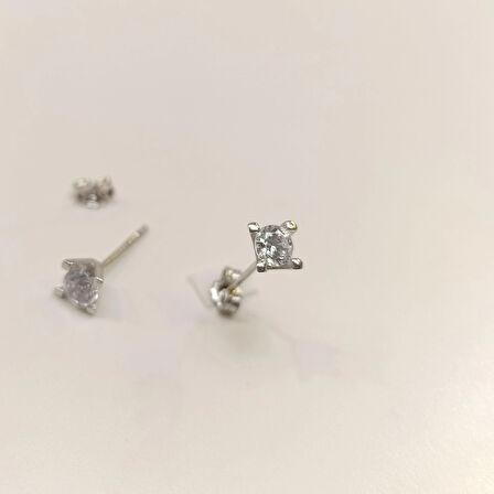 Tek Taş Küpe 14 Ayar Altın HD VİDEOLU