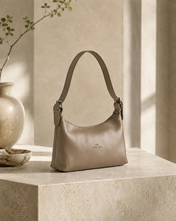 Livia Tote Bag Kadın Omuz Çantası – Açık Kahve