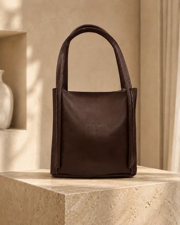 Elara Tote Bag Acı Kahve Kadın Omuz ve El Çantası