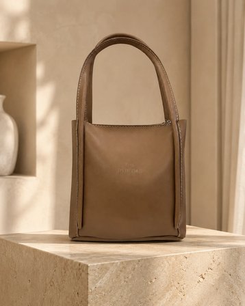 Elara Tote Bag Açık Kahve Kadın Omuz ve El Çantası