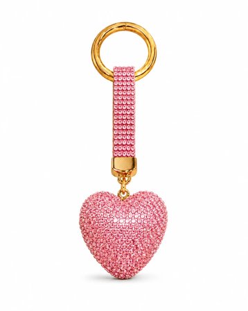 Kalpli Taşlı Luxury Çanta Charmı – Pembe Kristal Bag Charm
