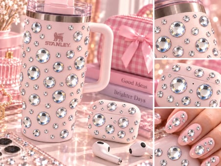 Silver Taş Rhinestone Sticker – Yapışkanlı Saç, Yüz, Tırnak, Vücut ve Süs Taşı