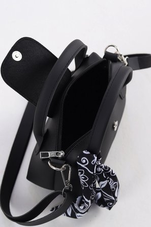 Luna Siyah Mini Bag Kadın Omuz Çantası