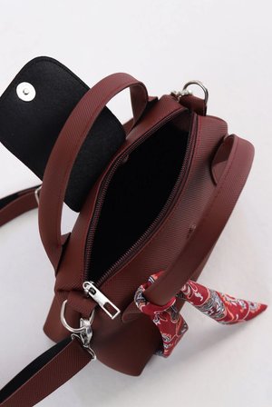 Luna Bordo Mini Bag Kadın Omuz Çantası