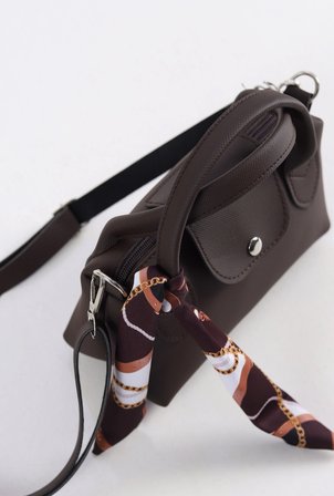 Luna Kahverengi Mini Bag Kadın Omuz Çantası